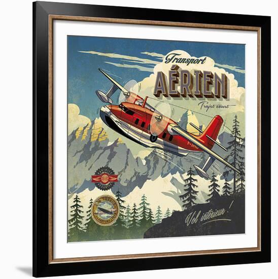 Transport aérien-Bruno Pozzo-Framed Art Print