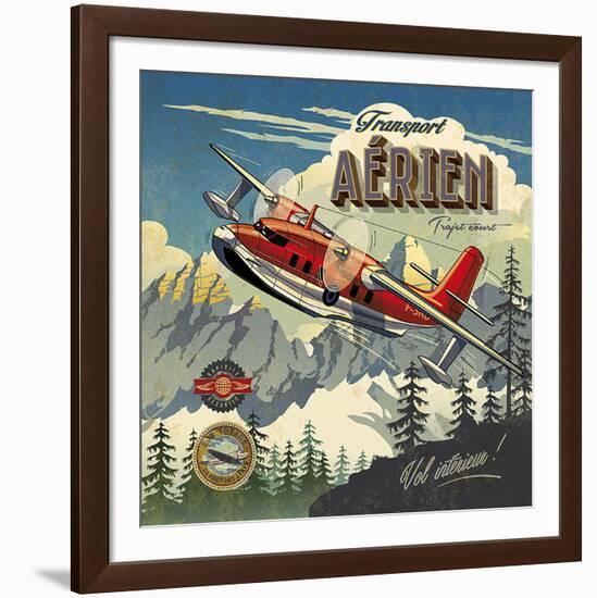 Transport aérien-Bruno Pozzo-Framed Art Print