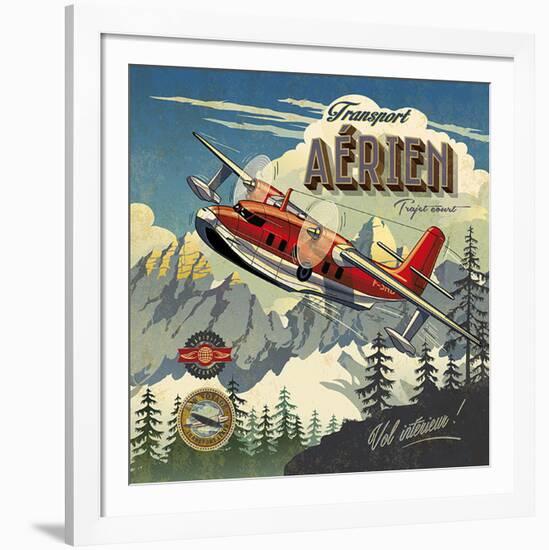 Transport aérien-Bruno Pozzo-Framed Art Print