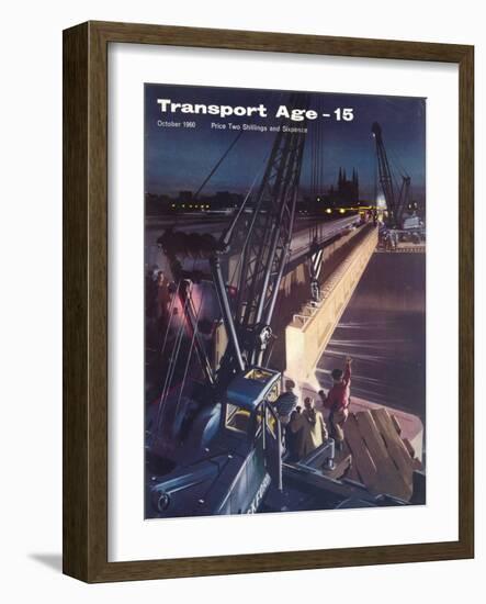 Transport Age' magazine cover, 1960-Laurence Fish-Framed Giclee Print