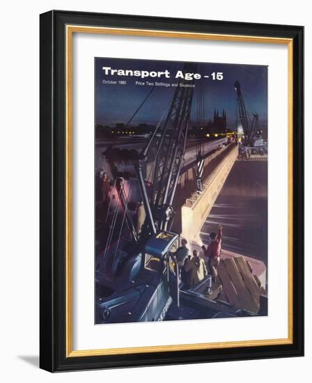 Transport Age' magazine cover, 1960-Laurence Fish-Framed Giclee Print