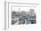 Transport Boats Lined Up at Dubai Creek, Dubai, United Arab Emirates, Middle East-Mark Mawson-Framed Photographic Print