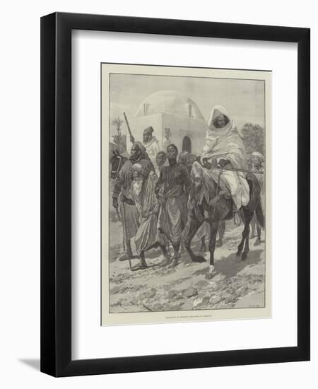 Transport of Moorish Prisoners in Morocco-Richard Caton Woodville II-Framed Giclee Print