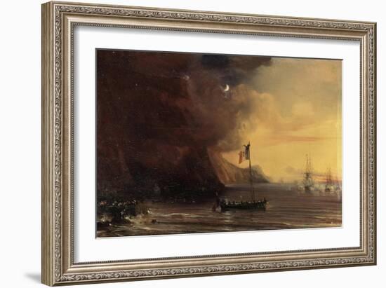 Transport with Napoleon's Body, 1841-Theodore Gudin-Framed Giclee Print