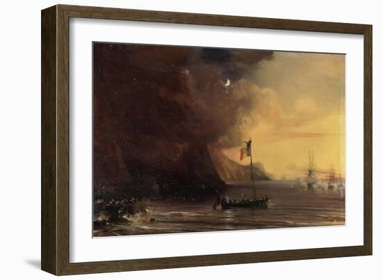 Transport with Napoleon's Body, 1841-Theodore Gudin-Framed Giclee Print