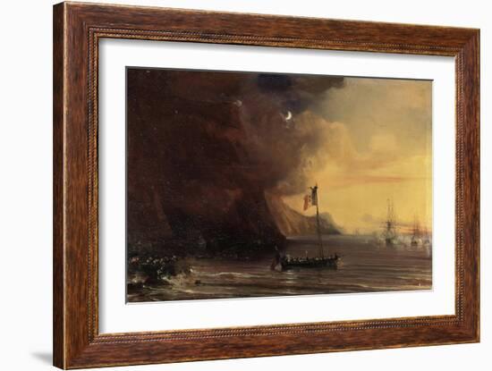 Transport with Napoleon's Body, 1841-Theodore Gudin-Framed Giclee Print