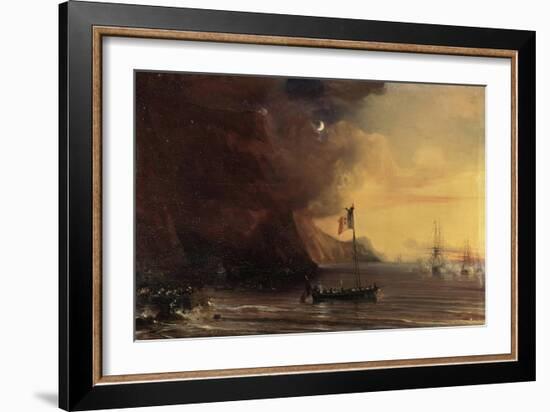 Transport with Napoleon's Body, 1841-Theodore Gudin-Framed Giclee Print