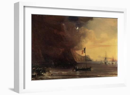 Transport with Napoleon's Body, 1841-Theodore Gudin-Framed Giclee Print