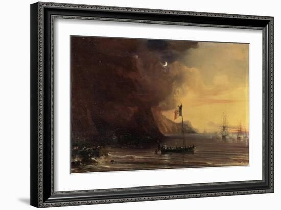 Transport with Napoleon's Body, 1841-Theodore Gudin-Framed Giclee Print