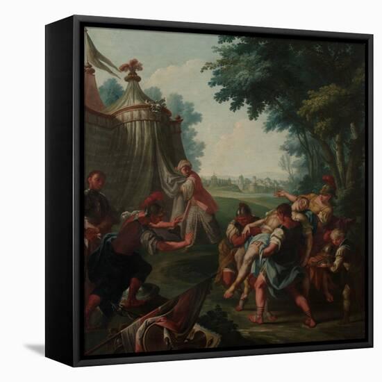 Transportation of the Tancred's Body to the Christian Camp-Giambattista Marcola-Framed Premier Image Canvas