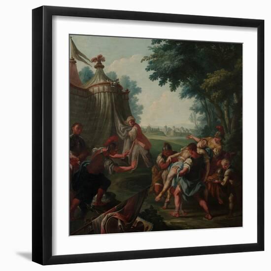 Transportation of the Tancred's Body to the Christian Camp-Giambattista Marcola-Framed Giclee Print