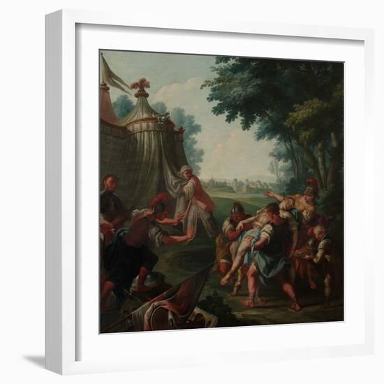 Transportation of the Tancred's Body to the Christian Camp-Giambattista Marcola-Framed Giclee Print