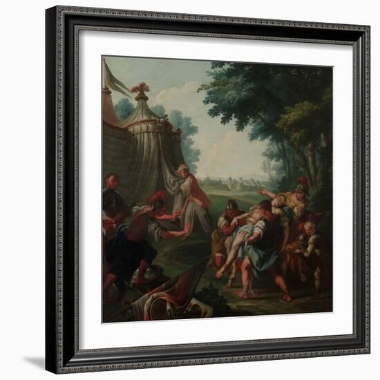 Transportation of the Tancred's Body to the Christian Camp-Giambattista Marcola-Framed Giclee Print