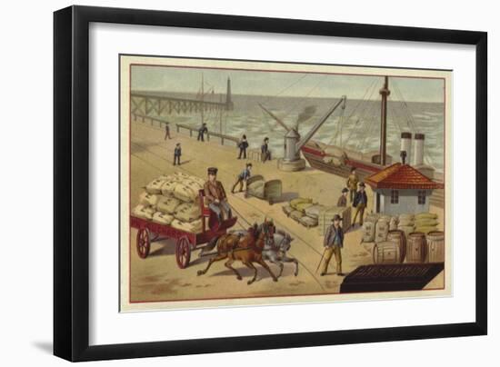 Transporting Cocoa-null-Framed Giclee Print