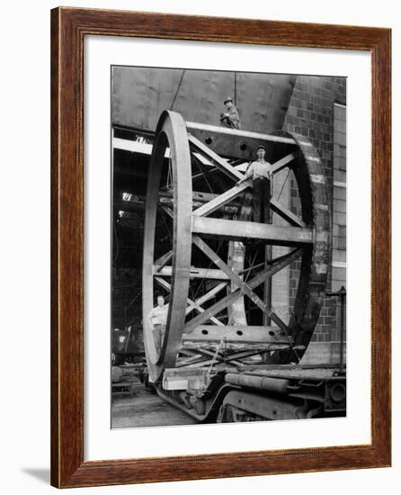 Transporting of the Framework of the Hale Telescope, C.1936-48-null-Framed Photographic Print