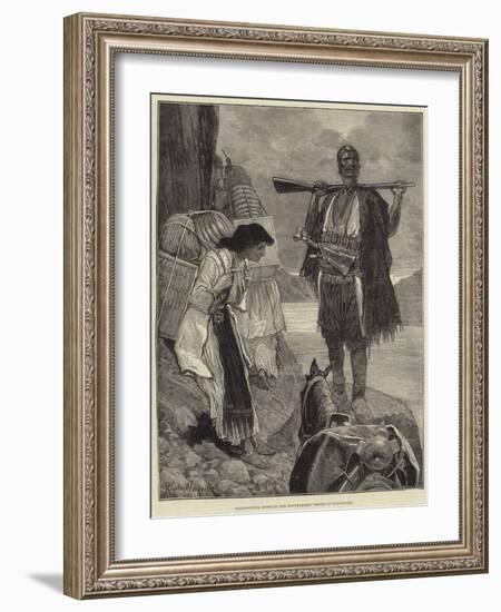 Transporting Supplies for Montenegrin Troops at Podgoritza-Richard Caton Woodville II-Framed Giclee Print