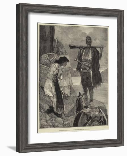 Transporting Supplies for Montenegrin Troops at Podgoritza-Richard Caton Woodville II-Framed Giclee Print