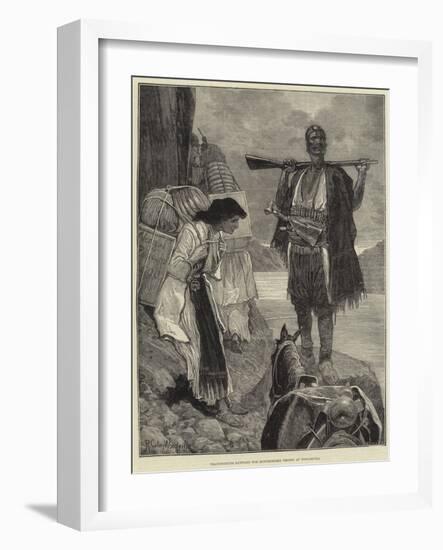 Transporting Supplies for Montenegrin Troops at Podgoritza-Richard Caton Woodville II-Framed Giclee Print