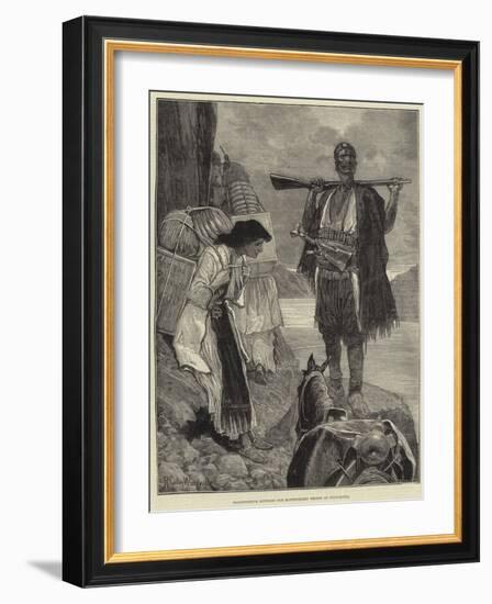 Transporting Supplies for Montenegrin Troops at Podgoritza-Richard Caton Woodville II-Framed Giclee Print