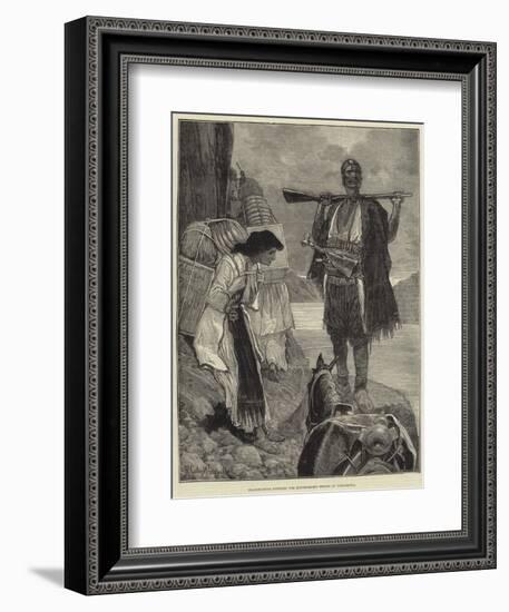 Transporting Supplies for Montenegrin Troops at Podgoritza-Richard Caton Woodville II-Framed Giclee Print