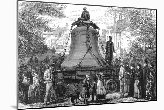 Transporting the Great Bell to St.Paul's Cathedral, 1882-null-Mounted Art Print