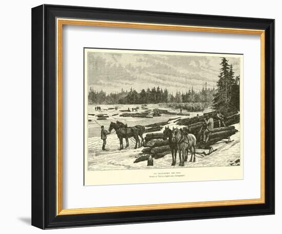 Transporting Timber-null-Framed Giclee Print