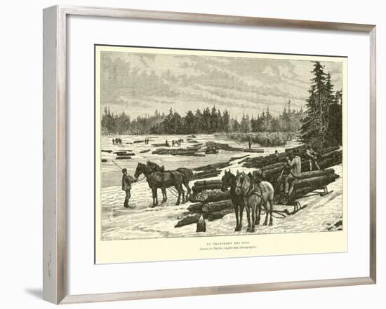 Transporting Timber-null-Framed Giclee Print