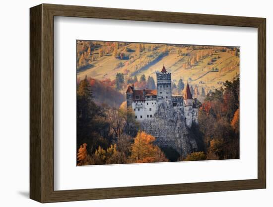 Transylvania, Historic gothic castle in autumn.-Emily Wilson-Framed Photographic Print