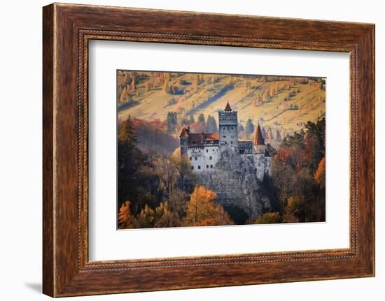 Transylvania, Historic gothic castle in autumn.-Emily Wilson-Framed Photographic Print