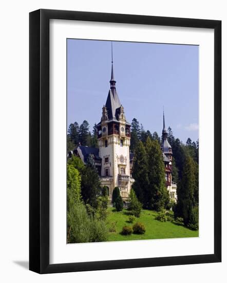 Transylvania, Sinaia, the Tower of Peles Castle, Romania-Nick Laing-Framed Photographic Print