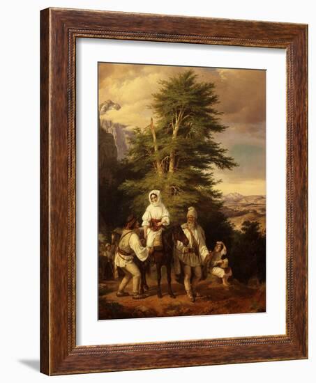 Transylvanian Peasants Going to Market-Miklos Barabas-Framed Giclee Print