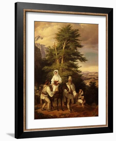 Transylvanian Peasants Going to Market-Miklos Barabas-Framed Giclee Print