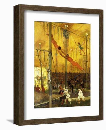 Trapeze Artists-Francis Luis Mora-Framed Giclee Print