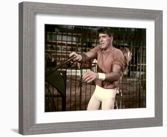 Trapeze by CarolReed with Burt Lancaster, 1956 (photo)-null-Framed Photo