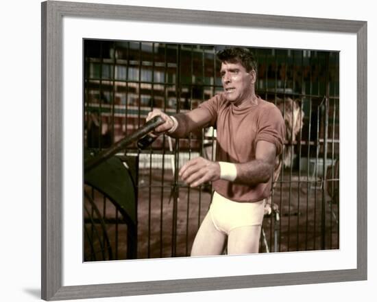 Trapeze by CarolReed with Burt Lancaster, 1956 (photo)-null-Framed Photo