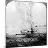 Trapped German Submarine Driven Inshore and Destroyed, World War I, 1914-1918-null-Mounted Photographic Print