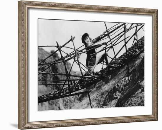 Trapped on Broken Bridge-null-Framed Photo