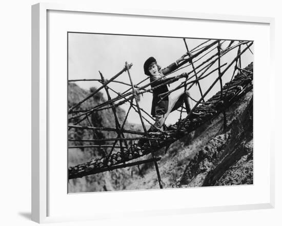 Trapped on Broken Bridge-null-Framed Photo