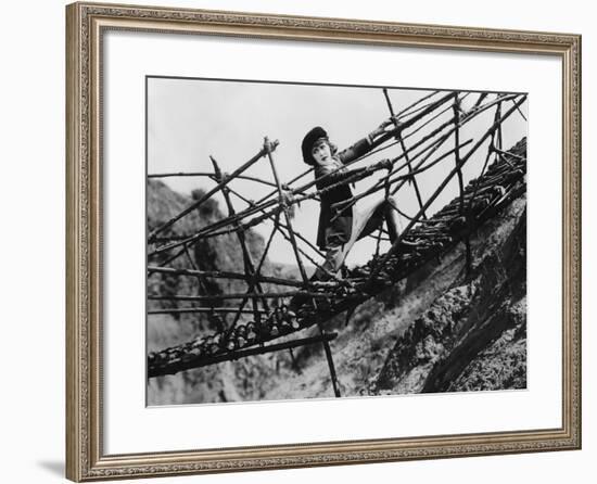 Trapped on Broken Bridge-null-Framed Photo