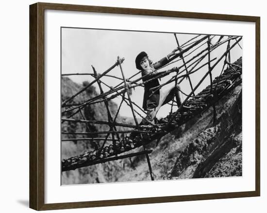 Trapped on Broken Bridge-null-Framed Photo