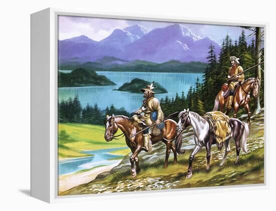 Trappers in the Wild West-Ron Embleton-Framed Premier Image Canvas