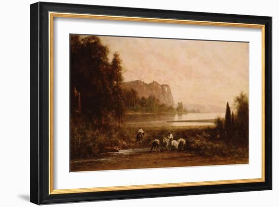 Trappers in Yosemite Mountains, 1899-Thomas Hill-Framed Giclee Print