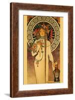 Trappistine Liquors-Alphonse Mucha-Framed Art Print