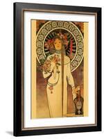 Trappistine Liquors-Alphonse Mucha-Framed Art Print