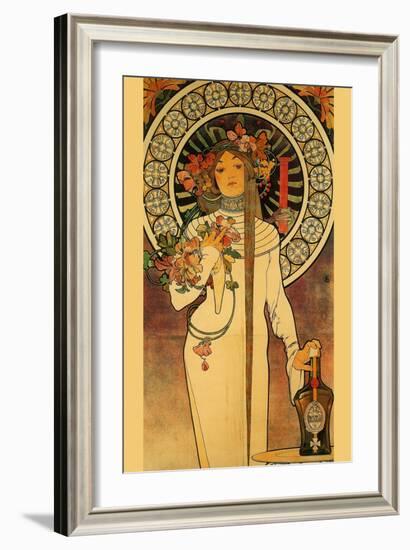 Trappistine Liquors-Alphonse Mucha-Framed Art Print