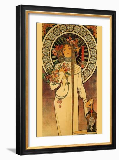 Trappistine Liquors-Alphonse Mucha-Framed Art Print