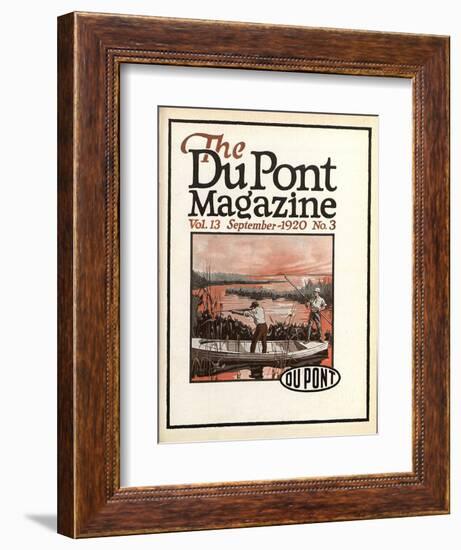Trapshooting, Front Cover of the 'Dupont Magazine', September 1920-American School-Framed Giclee Print