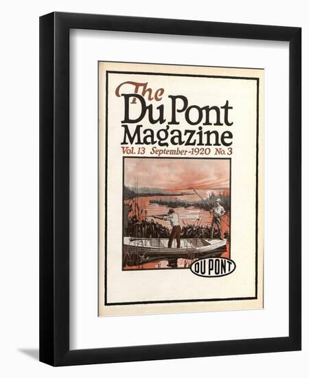 Trapshooting, Front Cover of the 'Dupont Magazine', September 1920-American School-Framed Giclee Print