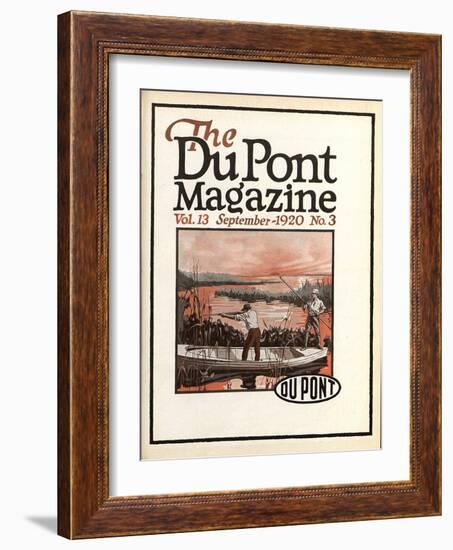 Trapshooting, Front Cover of the 'Dupont Magazine', September 1920-American School-Framed Giclee Print