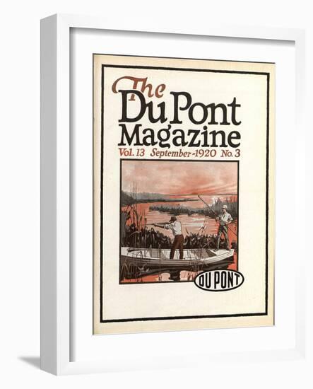 Trapshooting, Front Cover of the 'Dupont Magazine', September 1920-American School-Framed Giclee Print